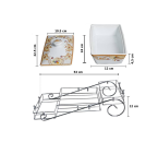 Vicenza Wadah Saji dengan Rak Camelia B808